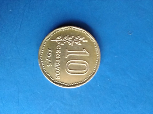 Argentina Moneda Antigua 10 Centavos Año 1975