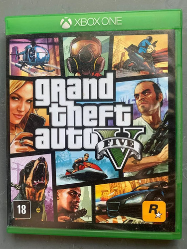 Jogo Gta 5 Grand Theft Auto V  E Encarte Xbox One 