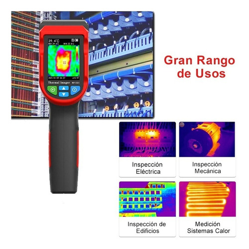 Imagen 4 de 7 de Camara Termografica Termica Termometro Imagen Digital Nf-521