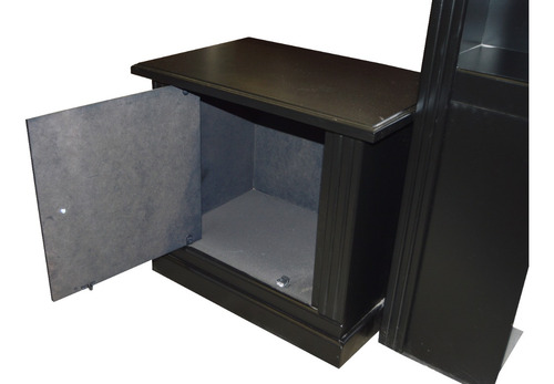 Cama Recamara Modular King Size Chocolate Sin Base Ni Colcho
