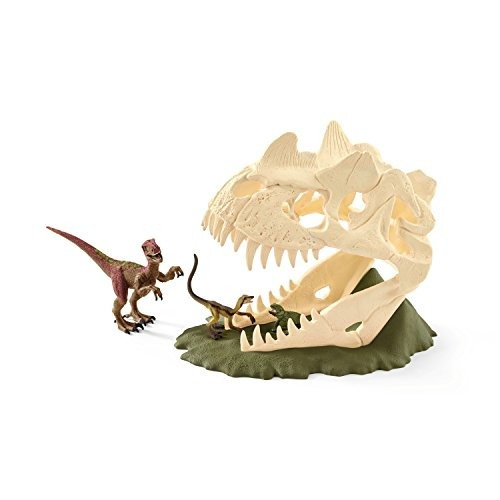 Schleich Large Skull Trap With Velociraptor Toy Figureschle