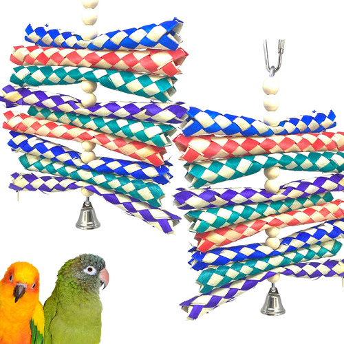 Bonka Bird Toys 946 Pk2 Shredburst Bird Toy Jaula De Loro J.