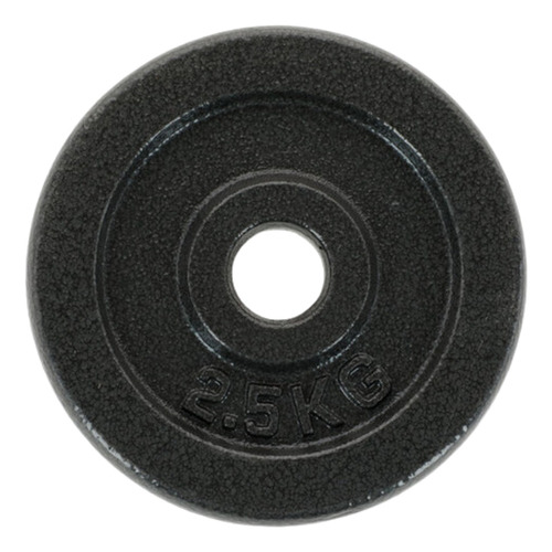 Disco 2.5kg C/u Negro Acero Barra Mancuerna Preolimpico 