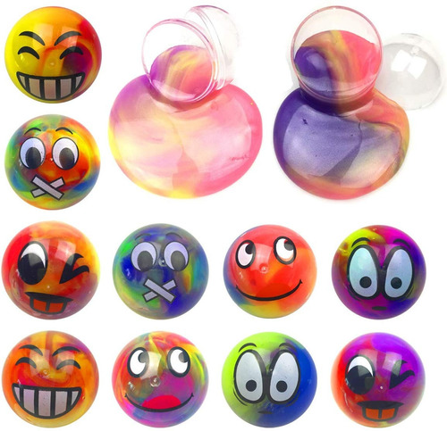 Slime Emoji Coloridas Esferas Llenas De Diversion