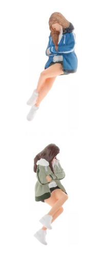 Figuras De Diorama En Miniatura A La Moda, 2 Uds., Modelo De