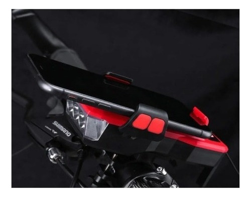 M Lanterna Carregador Farol Bicicleta Usb Suporte Celular