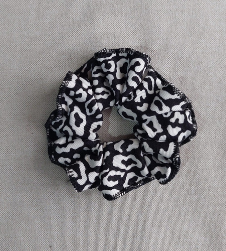 Colita De Pelo Scrunchie De Lycra Estampada