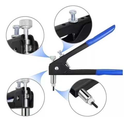 Kit Remachadora Tuerca 86 Piezas M3 A M8 Remache Ciego