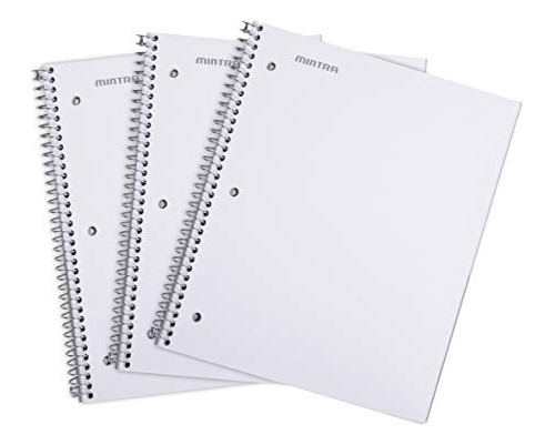 Mintra Office Durable Spiral Notebooks, 1 Subject, L5pxn