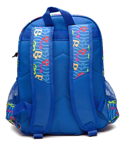 Mochila Escolar Luxcel Doki Feel The Rhythm Música Azul