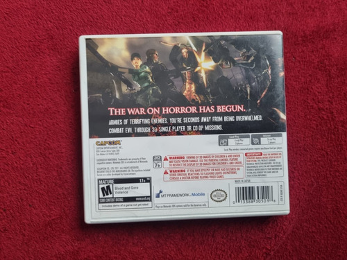 Resident Evil Mercenaries 3ds Videojuego Totalmente Original (Usado)