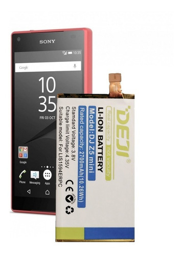 Batería Litio Xperia Sony Z5 Mini Compact 2700mah Marca Deji