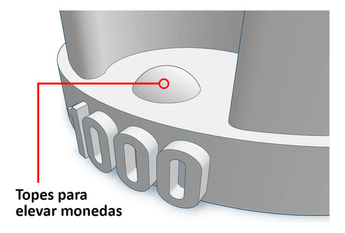 Organizador De Monedas Colombianas - Ideas Creativas 3d