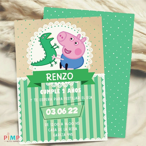 Kit Imprimible George Pig - Textos Editables