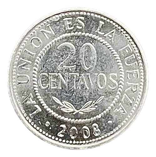 Bolivia Republica - 20 Centavos - Año 2008 - Km # 203