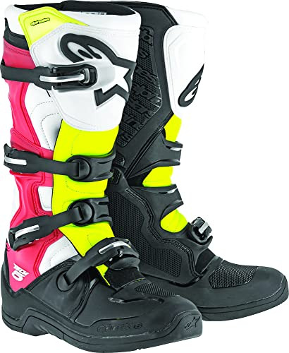 Botas Alpinestars Para Hombre (negro-rojo-amarillo, Talla 7)