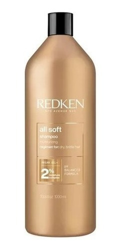 Kit Redken All Soft Shampoo 1l E Condicionador 1l