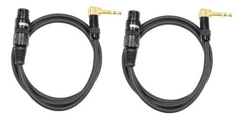 Cable De Audio2000's C20 Trs 1/4puLG A Xlr Hembra (6 Pies,