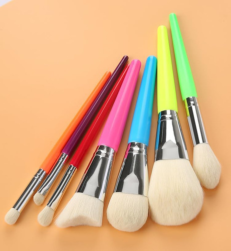 Juego De Brochas De Maquillaje Coshine Cute Rainbow Juego De