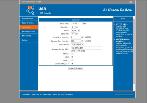 Cconversor Rs485 Para Ethernet Usr-tcp232-304