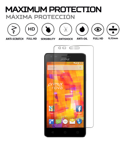 Protector Pantalla Antishock Para Primux Nova