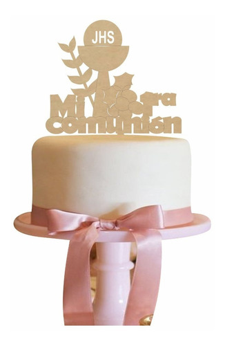 Imagen 1 de 10 de Letrero Para Pastel Fiesta Mi Bautizo Topper Cake Art916