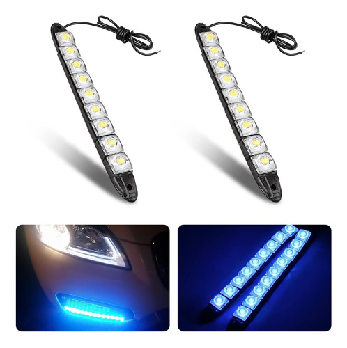 Hipopy Juego De 2 Tiras De Luces Led De Circulación Diurna D