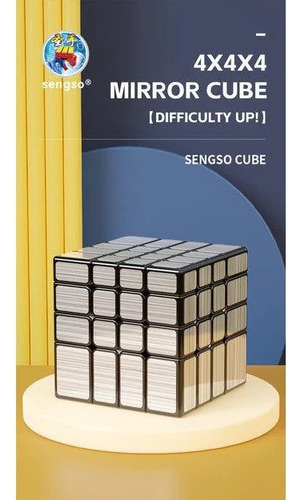 Cubo Mágico Mirror 4x4 Sengso Plateado O Dorado Cubo Espejo