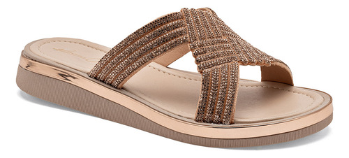 Been Class Sandalia Para Mujer Dorado Rosa Cod 131832-e