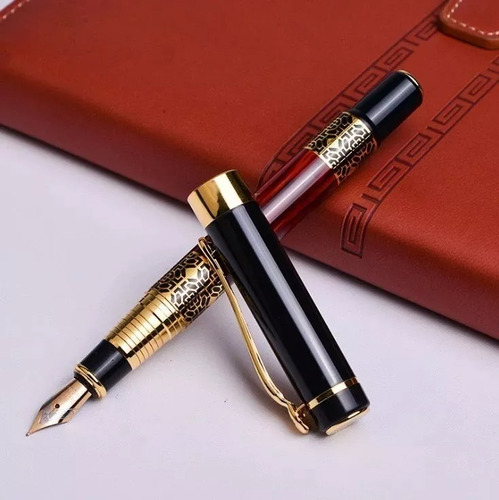 Pluma Fuente Estilográfica Diseño Premium Elegante Con Tinta