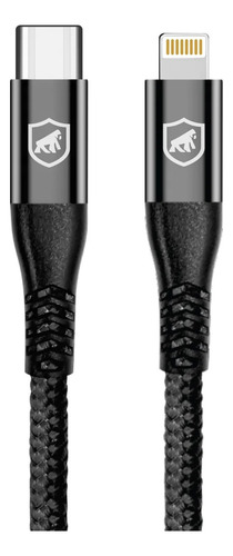 Cabo Rápido Para Carregador Usb Duplo Tipo C 65w - Raptor Gshield - Nylon Balístico 1 M
