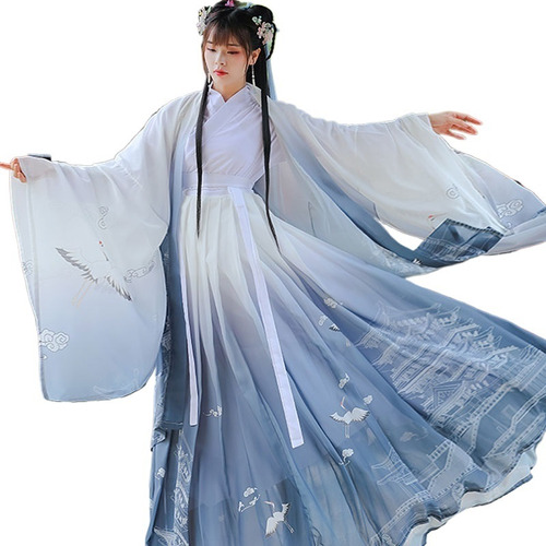 2 Piezas Canción China Tradicional Princesa Hanfu Vestido