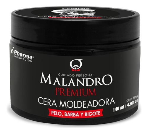 Cera Moldeadora Para Pelo, Barba Y Bigote 140 Ml Malandro