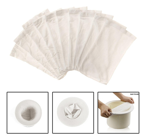 ~ 10x Calcetines Para Skimmer De Piscina Calcetines Para