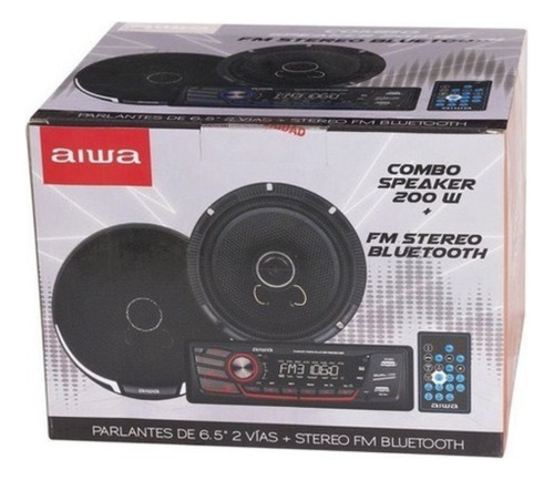 Radio Aiwa Bt + Combo Parlantes 200w Con App Movil