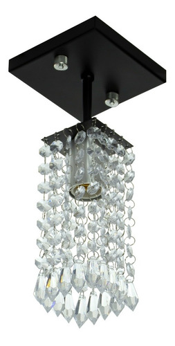 Lustre Clearcrillic Cristal Quadrado Sala Quarto Corredor