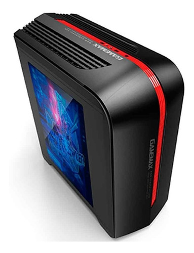 Gamemax Gabinete Micro Atx H601 Br Black Red Sin Fuente