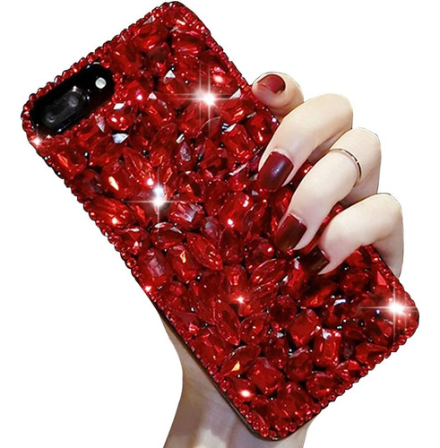 Funda Galaxy A20/ A30 Areall Full Red Diamonds