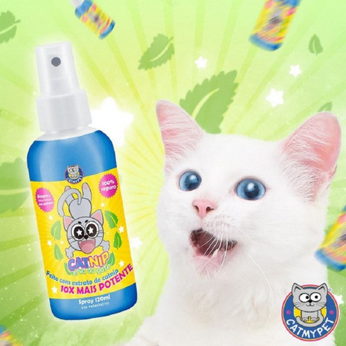Imagem 4 de 4 de Spray De Catnip 10x Mais Potente Acalma O Gato Extrato