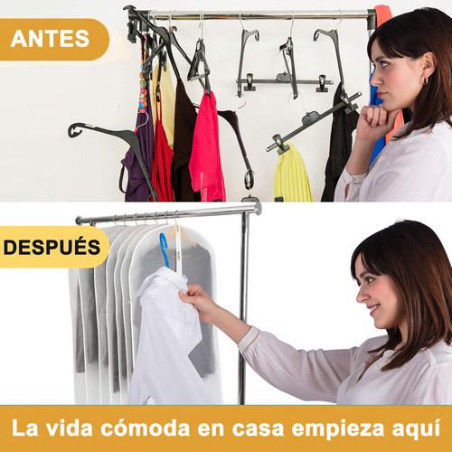 5 Bolsas Para Ropa 60x140 Cubre Polvo Fundas Guarda Trajes Color Transparente