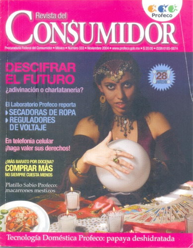 Revista Del Consumidor Edición De Noviembre De 2004