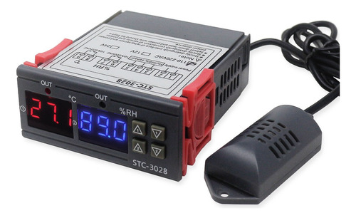 Controlador de temperatura y humedad Stc-3028 110/220v