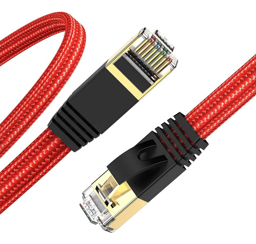 Cable Ethernet Cat7, Cable De Red De Cargador Rapido Con 10g