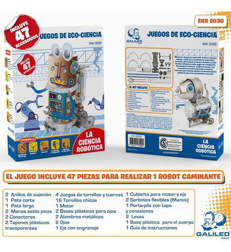 Imagen 4 de 5 de Juego De Eco Ciencia La Ciencia Robótica Galileo Italy