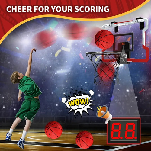 Suporte Aro Basquete Basquetebol Contador 3 Bolas Inflador
