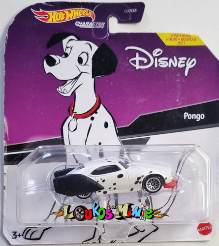 Hot Wheels Pongo Dálmatas Character Cars Disney Pixar 2021