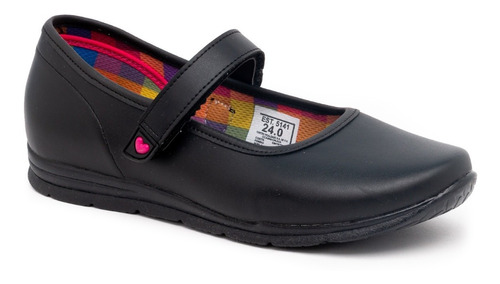 Zapato Escolar Para Niña Nick Wick 5141 Negro