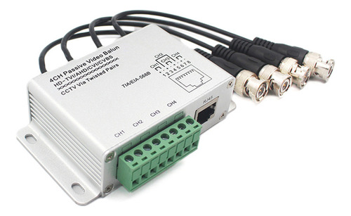 Transceptor Pasivo Cvi/tvi/ahd Hd De 4 Canales, Balun De Vid