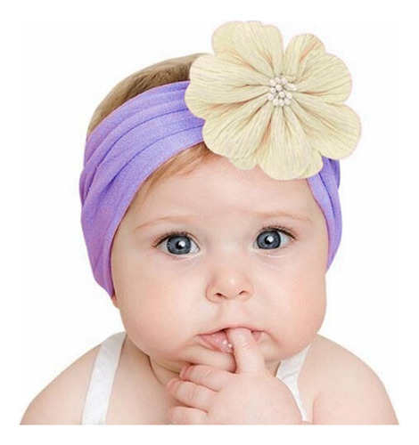 Balaca Para Bebe Niña Turbante Cintillo Bautizo Diadema