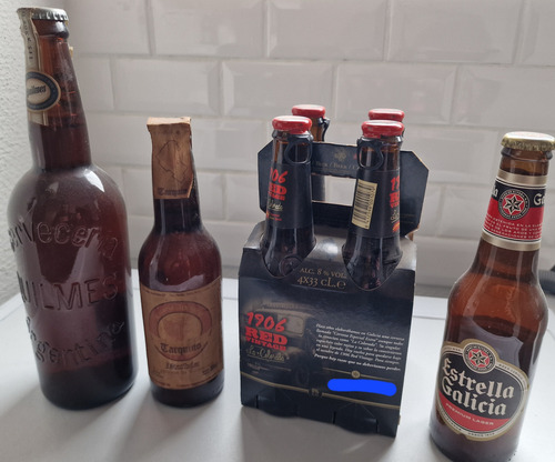 Coleccionistas. Lote Botellas De Cerveza. España Y Argentina (Usado)